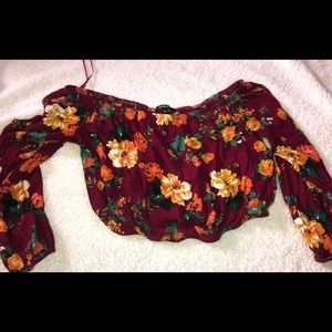 Floral crop top